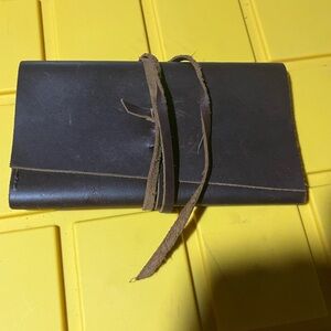 Portland leather goods Leather Wrap wallet